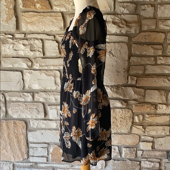 NWT Altar’d State Black Floral Dress - Picture 2 of 4